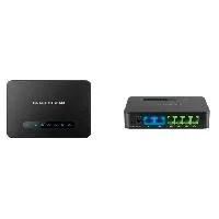 ATA GRANDSTREAM HT814 V2 PARA TELFONO ANALOGICO 4 PUERTO FXS 2 CUENTA