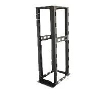 RACK NORTH SYSTEM 45 U.R. 4 POSTES 19 O 23 PULGADAS ACERO NEGRO TEXTUR