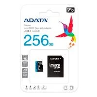 MEMORIA ADATA MICRO SDHC/SDXC 256GB UHS-I 100MB/25MB CLASE 10 V10 A1 C