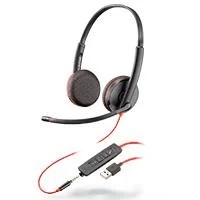 DIADEMA HP POLY 8X229A6 BLACKWIRE C3225 ALAMBRICA BINAURAL USB-A USB-C