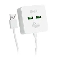 HUB USB 2.0 GHIA DE 4 PUERTOS  TRANSFERENCIA DE DATOS/CABLE 0.50 CM