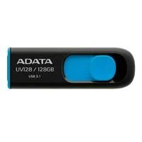 MEMORIA ADATA 128GB USB 3.2 UV128 RETRACTIL NEGRO-AZUL (AUV128-128G-RB