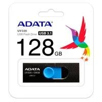 MEMORIA ADATA 128GB USB 3.2 UV320 RETRACTIL NEGRO-AZUL (AUV320-128G-RB