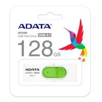 MEMORIA ADATA 128GB USB 3.2 UV320 RETRACTIL BLANCO-VERDE (AUV320-128G-