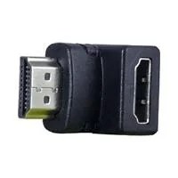 ADAPTADOR GHIA CODO HDMI MACHO A HDMI HEMBRA  ANGULO DE 90 GRADOS
