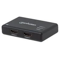 VIDEO SPLITTER,MANHATTAN,207669, HDMI 4K@30HZ, 1 IN:2 OUT, AC