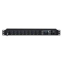 PDU CYBERPOWER (PDU41001), MONTAJE EN RACK DE 1U Y 8 SALIDAS (FRONTAL)