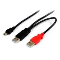 CABLE DE 1.8M USB EN Y PARA DISCOS DUROS EXTERNOS – 2X USB A MACHO A 1