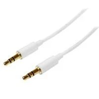 CABLE DE AUDIO DE 2M DELGADO SLIMLINE – ESTEREO MINI JACK PLUG 3.5MM T