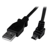 CABLE ADAPTADOR 2M USB A MACHO A MINI USB B MACHO ACODADO EN ANGULO HA