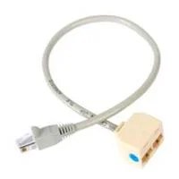 CABLE ADAPTADOR MULTIPLICADOR DIVISOR SPLITTER RJ45 2 A 1 – HEMBRA A M