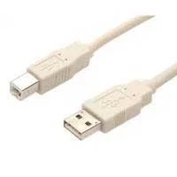 CABLE DE 1.8M USB 2.0 BEIGE – USB TIPO-A MACHO A USB-B MACHO PARA IMPR