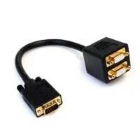 CABLE DE 30CM DUPLICADOR DIVISOR DE VIDEO VGA DE 2 PUERTOS – MULTIPLIC