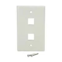 PLACA DE PARED DE 2 SALIDAS RJ45 – COLOR BLANCO – STARTECH MOD. PLATE2