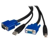 CABLE KVM DE 1.8M TODO EN UNO VGA USB A USB B HD15 – 2 EN 1 – STARTECH