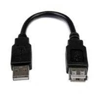 CABLE DE 15CM DE EXTENSION USB 2.0 – MACHO A HEMBRA USB-A – EXTENSOR –
