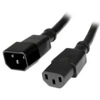 CABLE DE CORRIENTE DE 90CM DE EXTENSION – C14 A C13 – 14 AWG – 15A 125