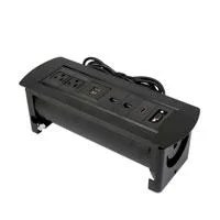 CAJA CONEXION,MANHATTAN,164856, ENCHUFE/USB/HDMI/VGA/RED, PARA MESA
