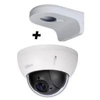 CAMARA DAHUA MINI PTZ DE 2 MP HDCVI  4X ZOOM OPTICO CON BRAZO DE PARED