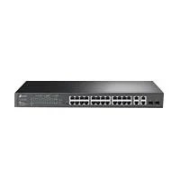 SWITCH TP-LINK TL-SL2428P 24 PUERTOS RJ45 10/100 MBPS POE CON 2 PUERTO