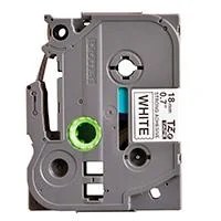 CINTA BROTHER LAMINADA TZES241 CON EXTRA ADHESIVO NEGRO SOBRE BLANCO 1