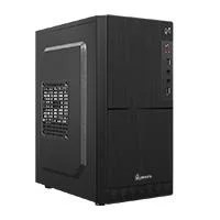 GABINETE QUARONI FRENTE ABS, NEGRO TIPO ALUMINO CEPILLADO CON ENCENDID
