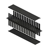 ORGANIZADOR DE CABLES NORTH SYSTEM 2 U.R. DOBLE HORIZONTAL 19 PULGADAS