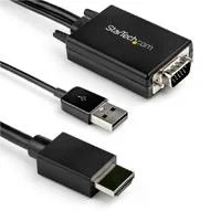 CABLE ADAPTADOR DE VGA A HDMI DE 2M CON AUDIO – 1920 X 1080 – CONVERTI