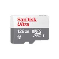 MEMORIA SANDISK MICRO SDXC 128GB ULTRA 100MB/S CLASE 10 C/ADAPTADOR SD