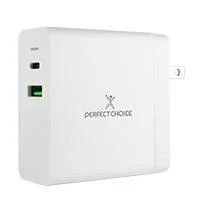 ADAPTADOR CARGADOR DE CORRIENTE DE 65W PUERTOS USB-A/USB-C PERFECT CHO