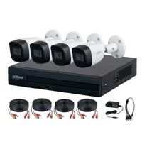 KIT 4 CANALES DAHUA 2 MEGAPIXELES AUDIO DVR COOPER-I WIZSENSE CON IA H
