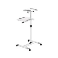 SOPORTE PROYECTOR,MANHATTAN,461726, TIPO CARRO 10KG, DOS BANDEJAS PARA