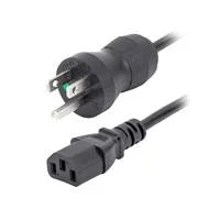 CABLE DE 3M DE ALIMENTACION DE GRADO HOSPITALARIO, 18AWG, NEMA 5-15P A