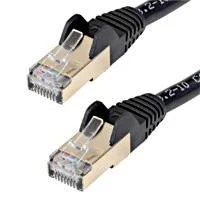 CABLE DE 1M CAT6A ETHERNET NEGRO – CABLE DE RED 10GB CAT6A SNAGLESS BL