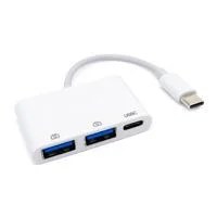 CONVERTIDOR DOCKING BROBOTIX USB-C MACHO A USB-A V3.0 X2, USB-C X1, CO