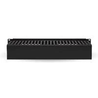 ORGANIZADOR DE CABLES BROBOTIX HORIZONTAL DE 2U, 19 PULGADAS, NEGRO