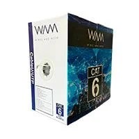 BOBINA DE CABLE WAM CAT6 UTP PVC 100% COBRE 23 AWG 305 MTS COLOR BLANC