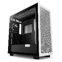 GABINETE NZXT H7 FLOW/NEGRO-BLANC/CON VENTANA/MIDI-TOWER/MICRO-ATX/GAM
