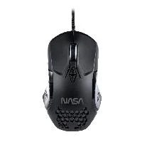 MOUSE GAMER NASA BY TECHZONE NS-GM01 ALAMBRICO LED RGB NEGRO 7 BOTONES
