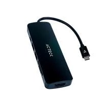 HUB ACTECK GATE 6 DH660  USB C  5 PUERTOS  USB C – 2X USB A – LECTOR D