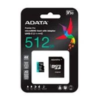 MEMORIA ADATA MICRO SDXC/SDHC 512GB UHS-I 100MB/85MB CLASE 10 V30 A2 C