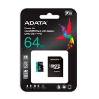 MEMORIA ADATA MICRO SDXC/SDHC 64GB UHS-I 100MB/80MB CLASE 10 V30 A2 C/