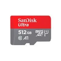 MEMORIA SANDISK MICRO SDXC 512GB ULTRA 150MB/S CLASE 10 C/ADAPTADOR SD