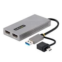 ADAPTADOR DE USB 3.0 A HDMI DOBLE, USB A/C A 2 PANTALLAS HDMI , DONGLE