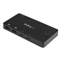 SWITCH KVM HDMI DE 2 PUERTOS USB-C/CABLES – COMPACTO – ALIMENTADO VIA