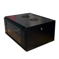 GABINETE WAM WAM-WC04UR MONTAJE EN MURO 4U.R. 600*450 COLOR NEGRO. **N
