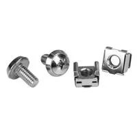 PACK DE 100 TORNILLOS DE MONTAJE Y TUERCAS ENJAULADAS M6 PARA RACK GAB