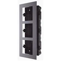 BASE DE 3 ESPACIOS HIKVISION DS-KD-ACF3 PARA EMPOTRAR MDULOS DE VIDEOP