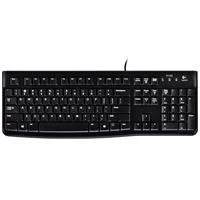 TECLADO LOGITECH K120 NEGRO ALAMBRICO USB PC  WINDOWS RESISTENTE A DER