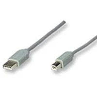 CABLE USB,MANHATTAN,341028, A-B 4.5M, GRIS